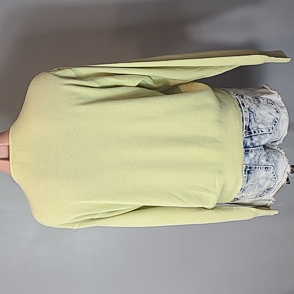 Vintage Silk Cashmere Cardigan Sweater Women‎ Size Large Earth Tone Green Luxury - Picture 6 of 9